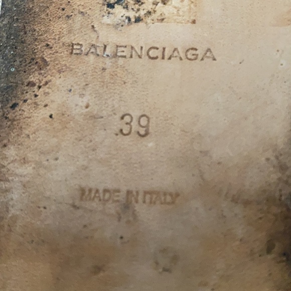 BALENCIAGA Gladiator Studded Sandals Size 39 or 9 fits 8 or 8.5 - Picture 5 of 6